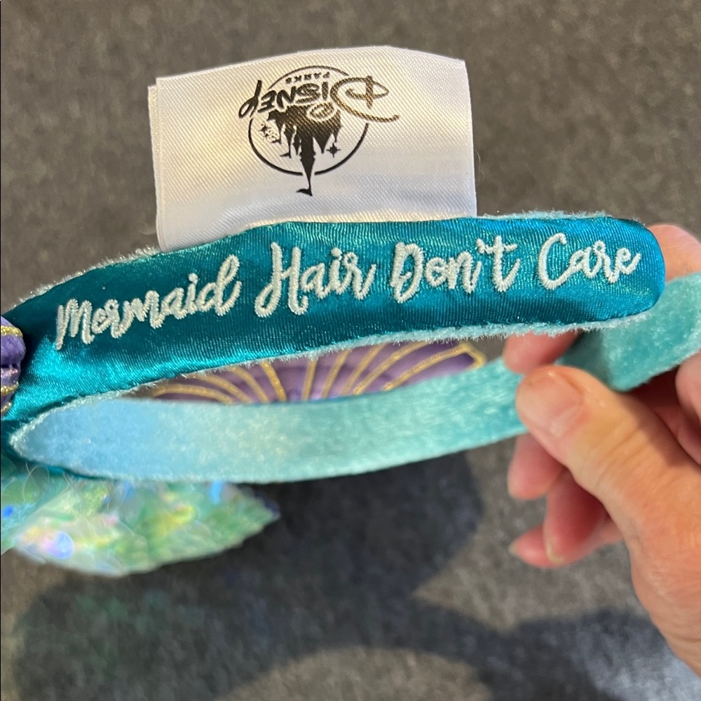 Disney Parks Little Mermaid Minnie Mouse Ears Headband - Picture 2 of 4